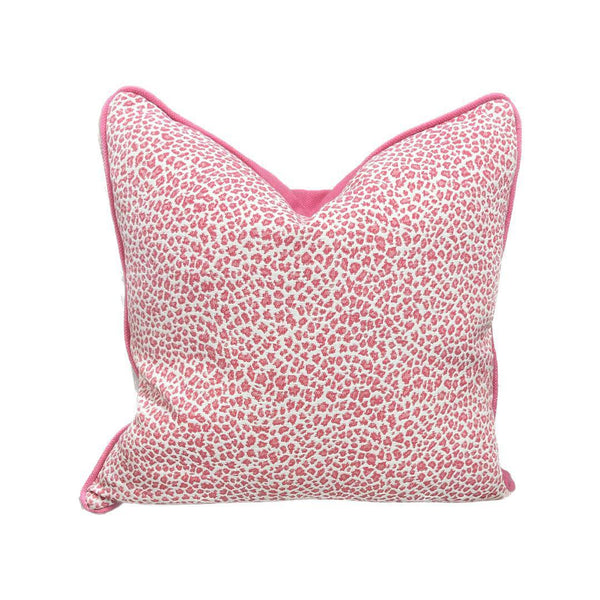 Pink Leopard Print Custom Pillow Cover Only
