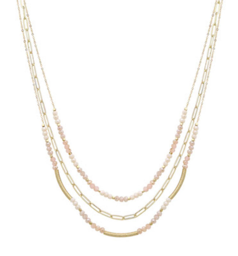 Meghan browne Devon pink multi necklace