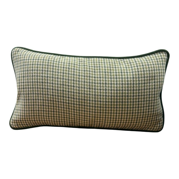 Custome Green Houndstooth Throw Pillow