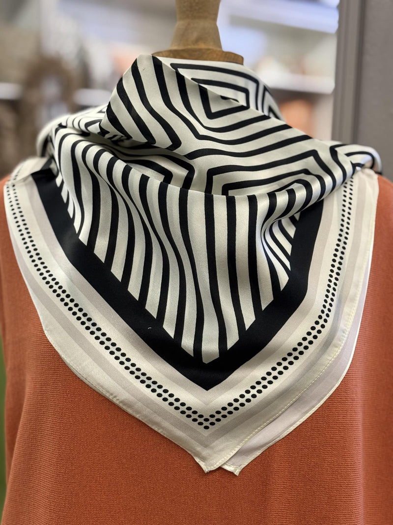 Black Silk Scarf