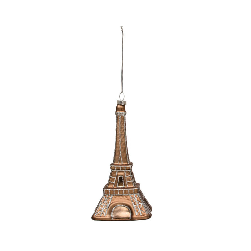 Glass Eiffel Tower Ornament