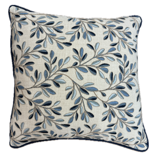 Clovie Bluebell Custom Embroidered Pillow