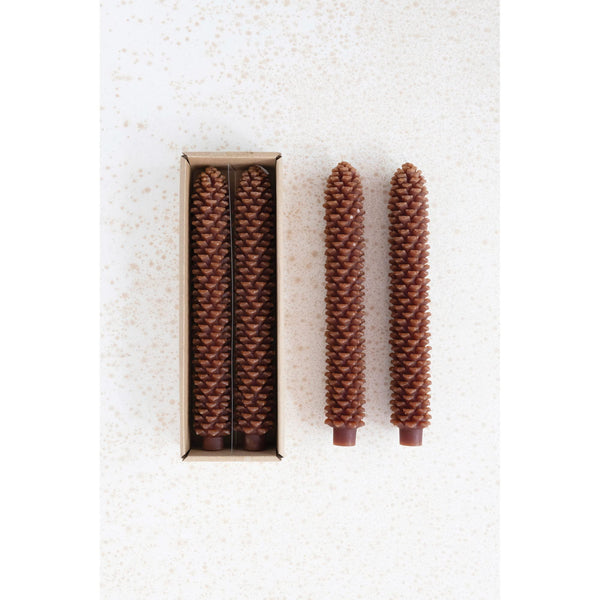Large Pinecone Taper Candle
