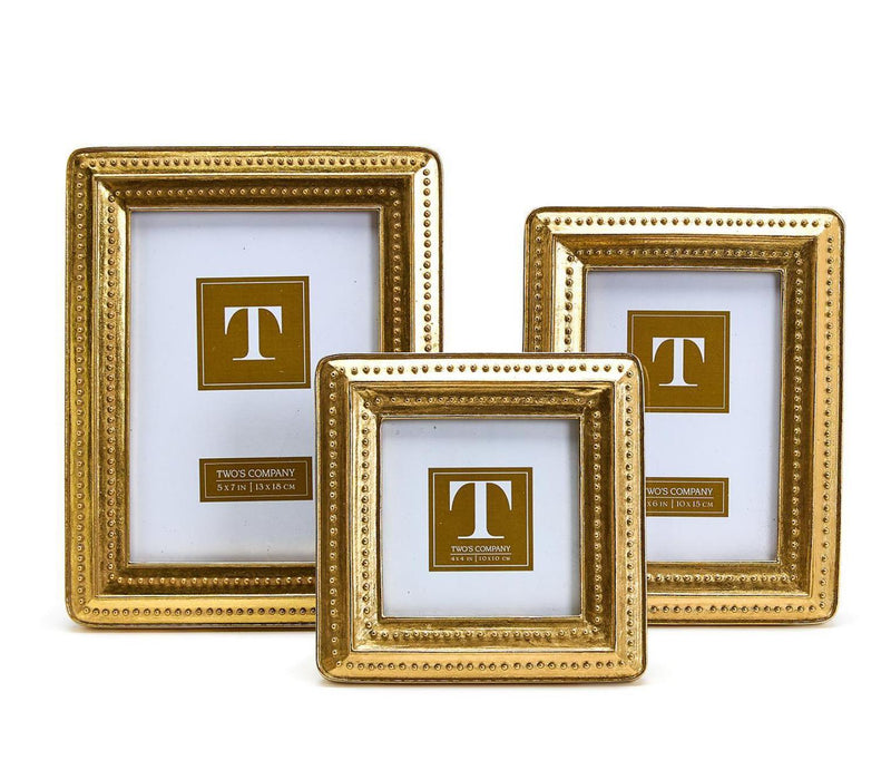 Gold Beaded Edge Frame