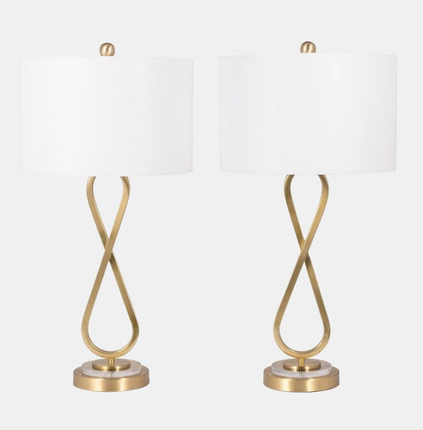 Infinity Table Lamps, Gold
