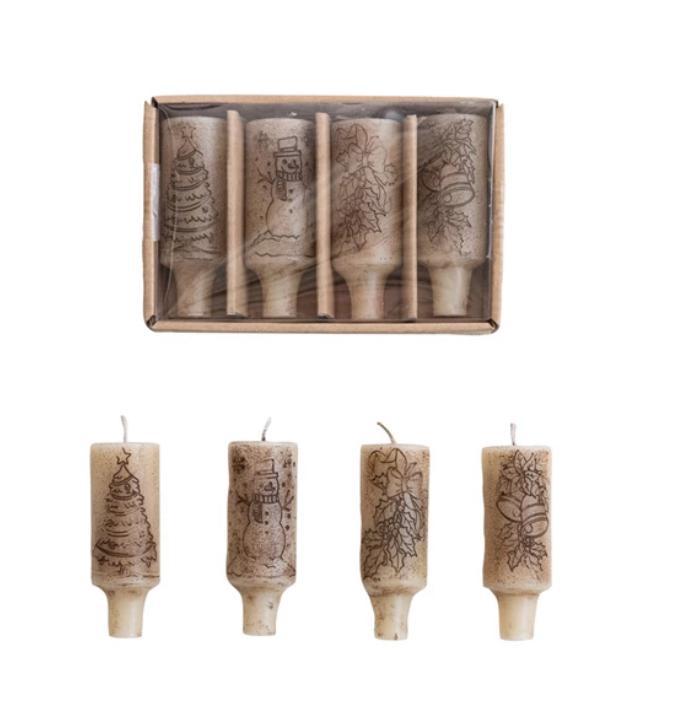 Taper Candle w/Design