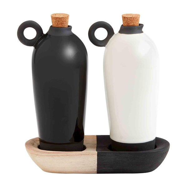 Black/White Oil & Vinegar Set