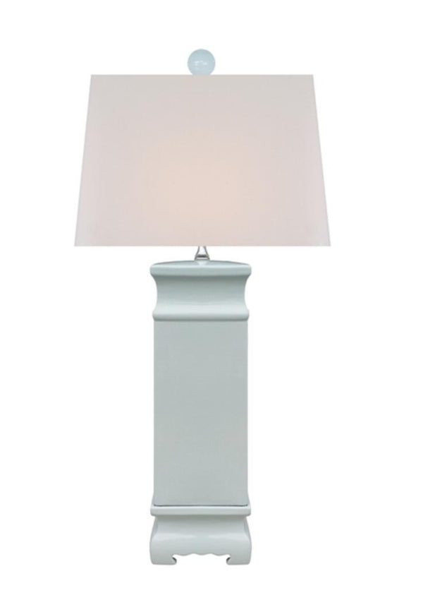 Porcelain Palladian Blue Square Table Lamp