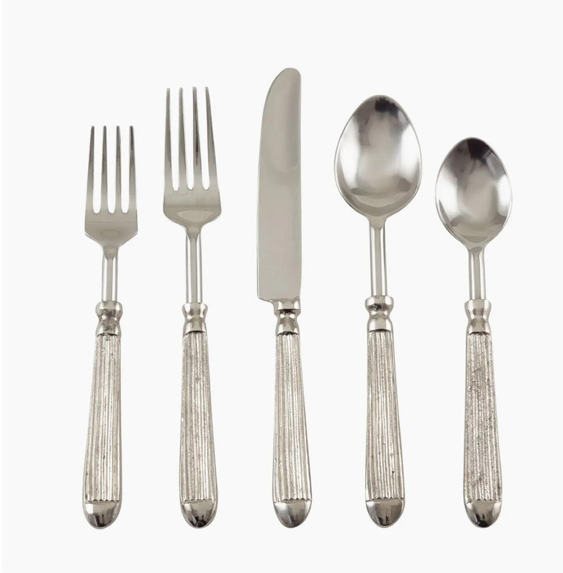 Ribbed Flatware 5 Piece