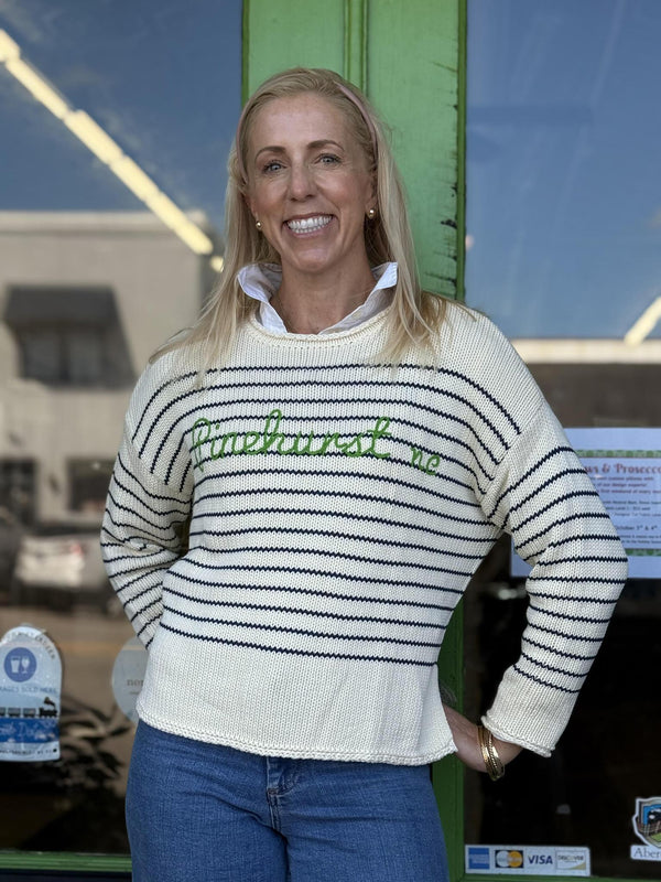 Navy Stripe Pinehurst NC Sweater
