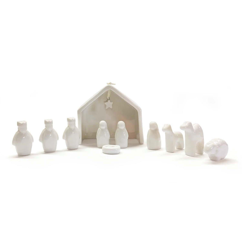 11 Pc Miniature Nativity Set in Gift Box