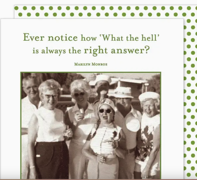 What the Hell Cocktail Napkin