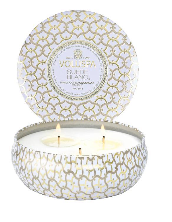 Voluspa Suede Blanc Candle