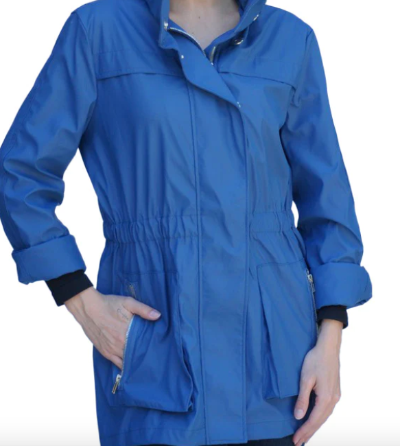 Ciao Milano Anna Waterproof Jacket-Ice Blue