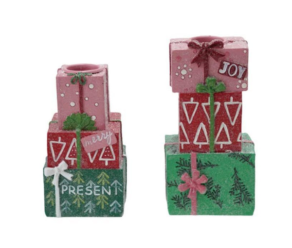 Giftboxes Taper Candle Holder
