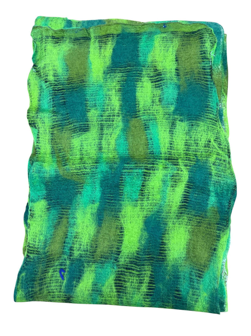 Felted Wool & Silk Scarf