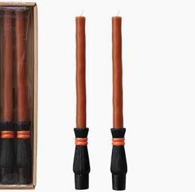 Witch Broom Taper Candle