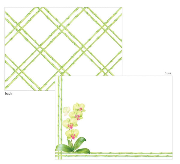 Caspari Orchid Conservatory Note Cards