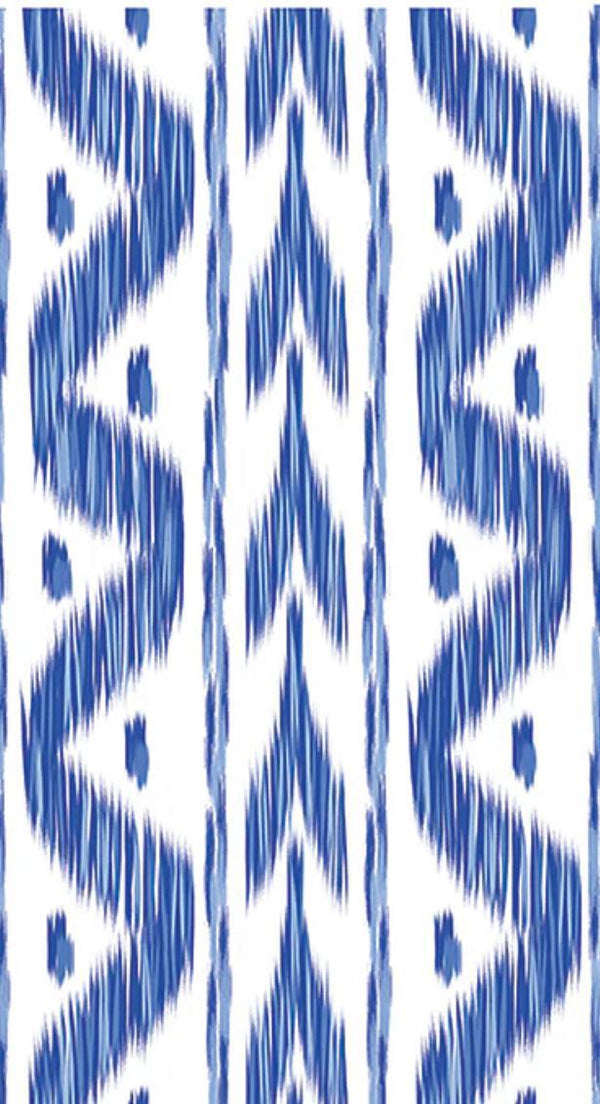 Blue Ikat Paper Guest Towel