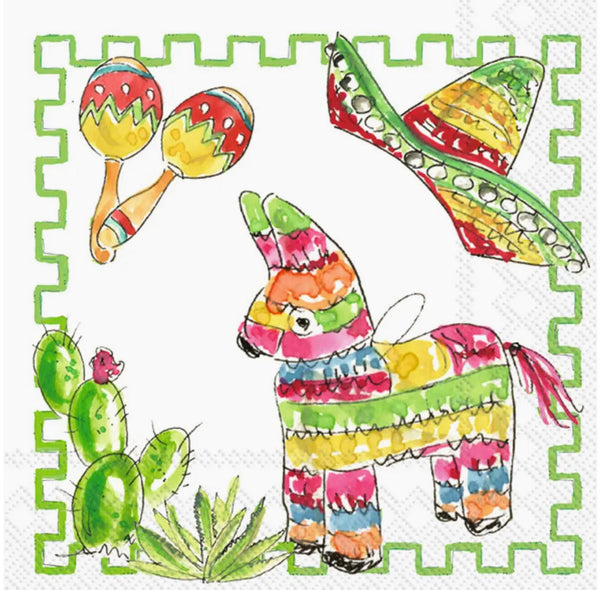 Fiesta Pattern Cocktail Napkin