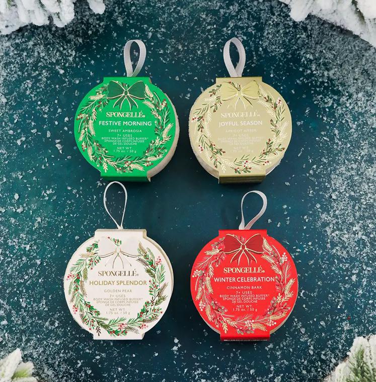 Spongelle Holiday Wreath Body Buffer