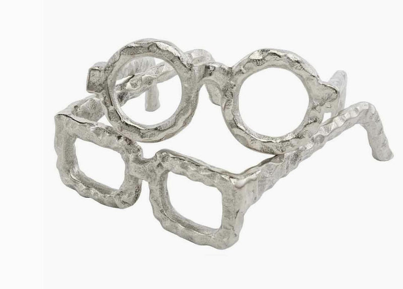Whimsical Silver Eyeglass Decor