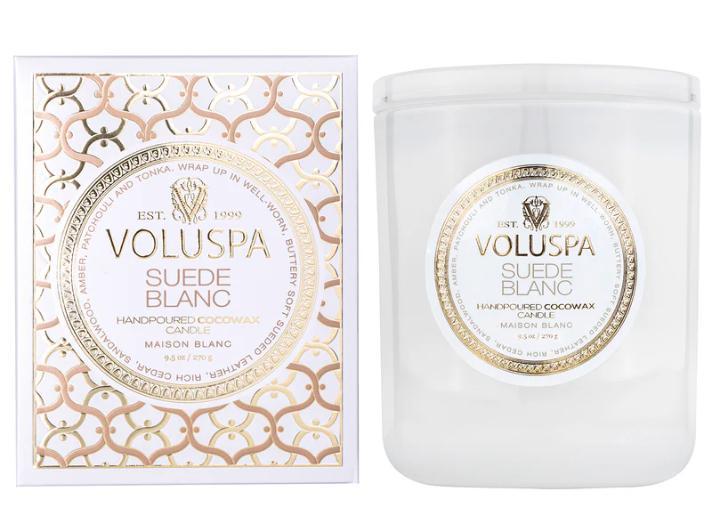 Voluspa Suede Blanc Candle