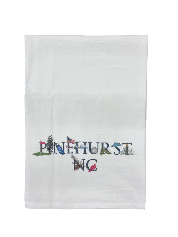 Pinehurst NC Flour Sack Kitchen Towel