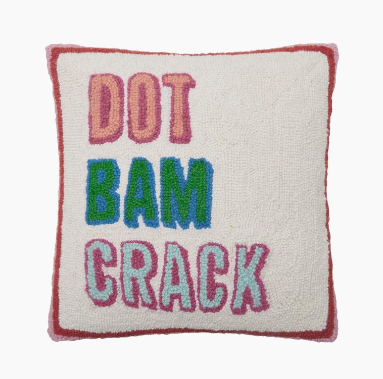 Dot Bam Crack Hook Pillow