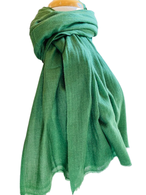 100% Cashmere Fringed Scarf