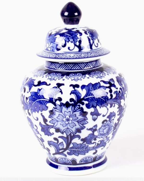 Chinoiserie Ginger Jar with Lid