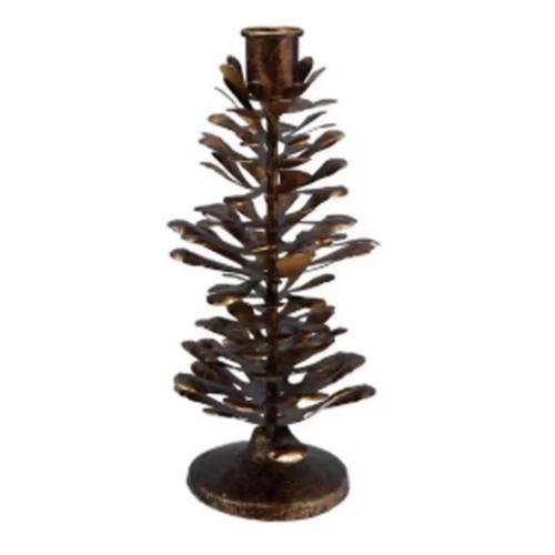 Metal Pinecone Taper Holder