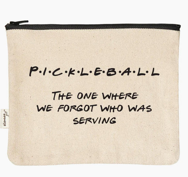 Pickleball We Forgot Who Was Serving Zipper Pouch