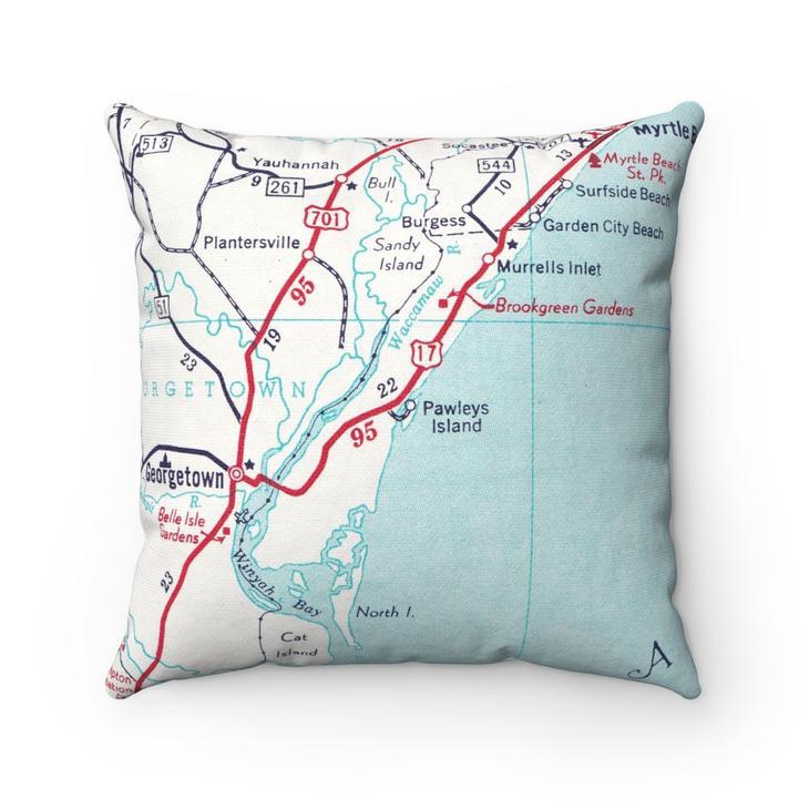 Vintage Map Pillows by Daisy Mae Designs