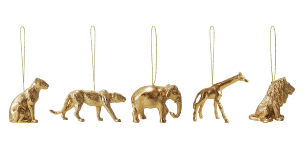 Big Five Gold Ornaments