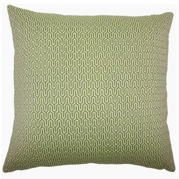 Russel Green Zigzag Pillow