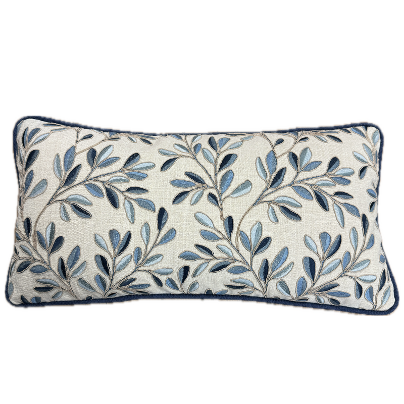 Clovie Bluebell Custom Embroidered Pillow