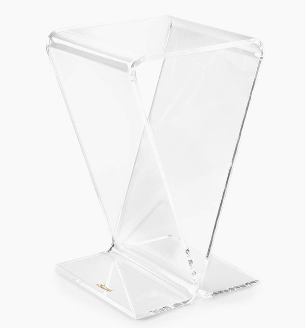 Clarte Acrylic V-Shaped End Table