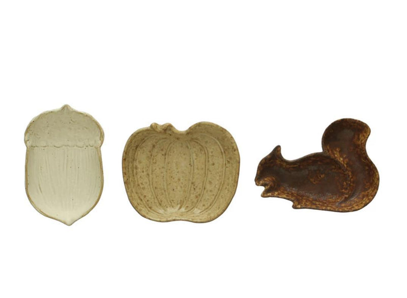 Stoneware Fall Dish