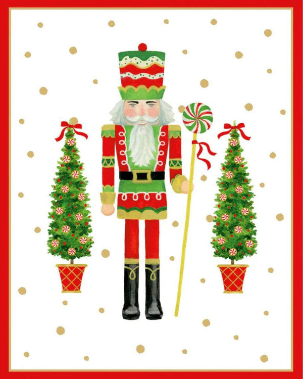 Caspari Lollipop Nutcracker Christmas Card Box
