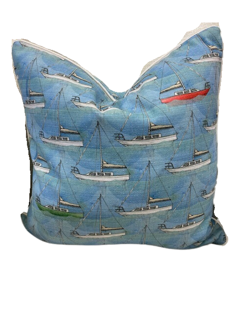 Sailboats Custom Pillow