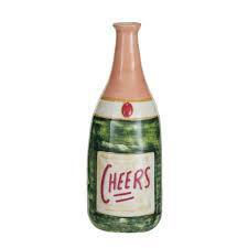 "Cheers" Champagne Bottle Vase