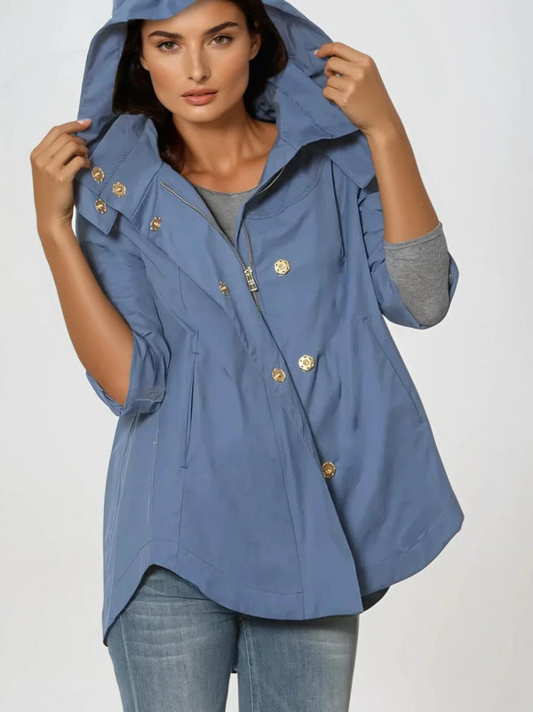 Ciao Milano Savina Water Resistant Jacket - French Blue