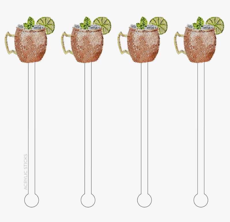 Moscow Mule Signature Style Acrylic Stir Sticks