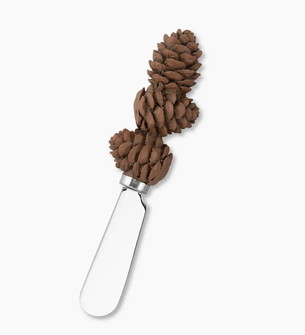 Pinecone Polyresin Cheese Spreader