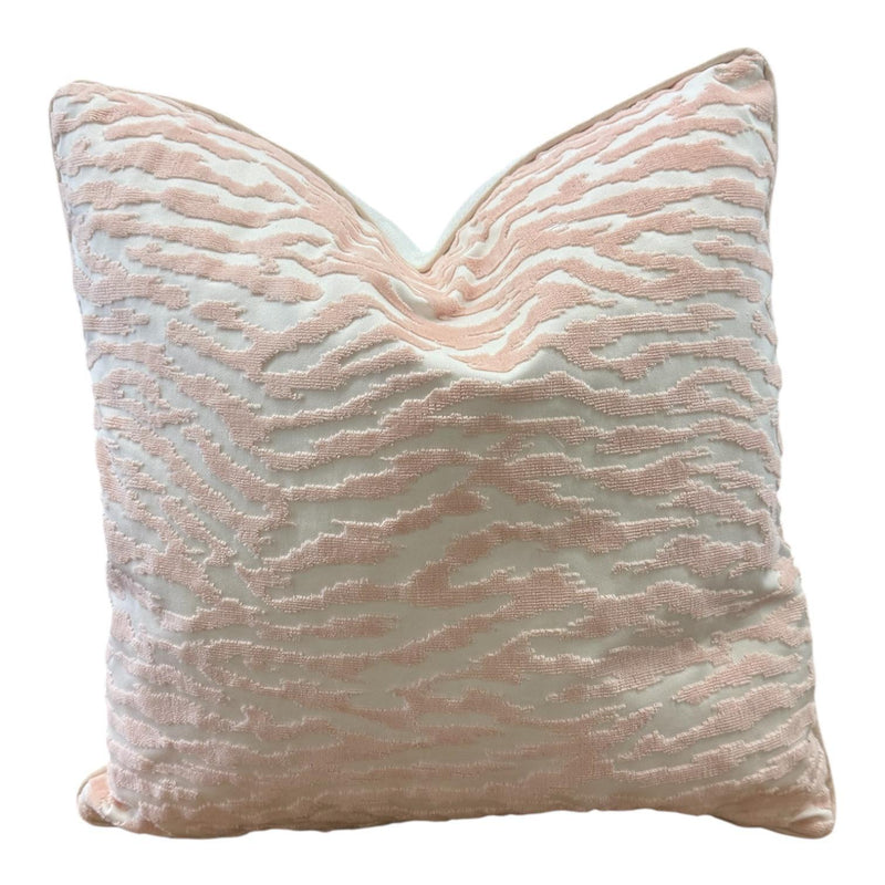 Custom Thibaut Tadoba Velvet Blush PIllow