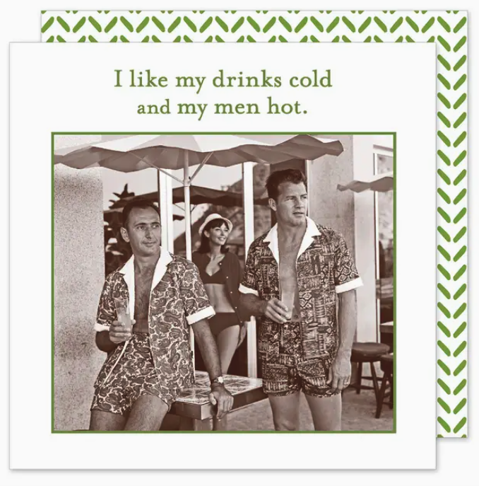 Men Hot Cocktail Napkin