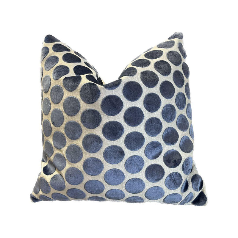 Bassett Fabric Velvet Dot Custom Pillow