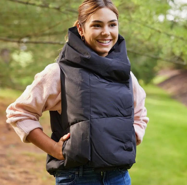 Pretty Rugged Black Waterproof Puffer Vest