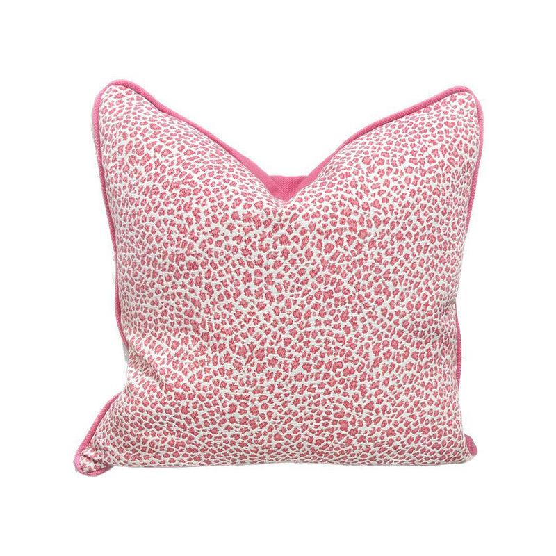 Pink Leopard Print Custom Pillow
